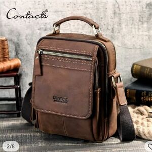 Brown Leather Men's Bag